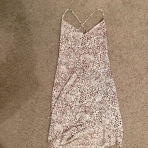 Super cute brown cow print dress